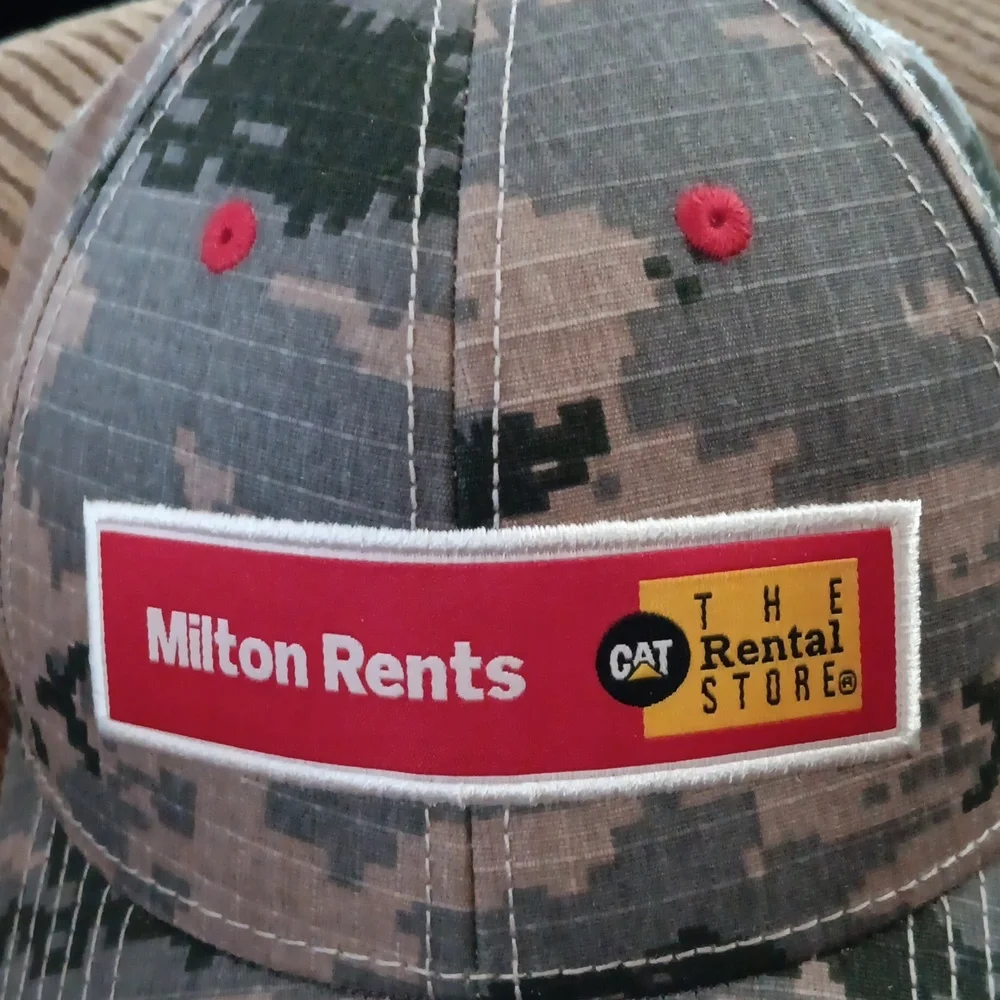 NWOT Milton Rental Store Camoflage Cap